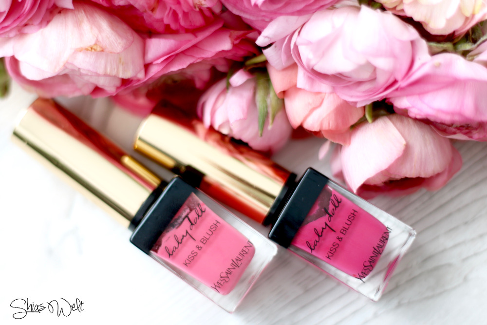 1 2 Kiss and Blush Yves Saint Laurent Blush Lippenstift Lip Stain Review Bilder Tragebilder