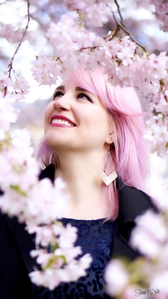 Pink Hair Sakura Cotton Candy Hair Directions Pastel Zara Fashion BLogger Outfit