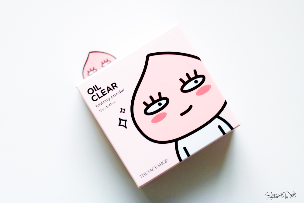 Review test The Face Shop Oil Clear Blotting Powder Kakao Friends 