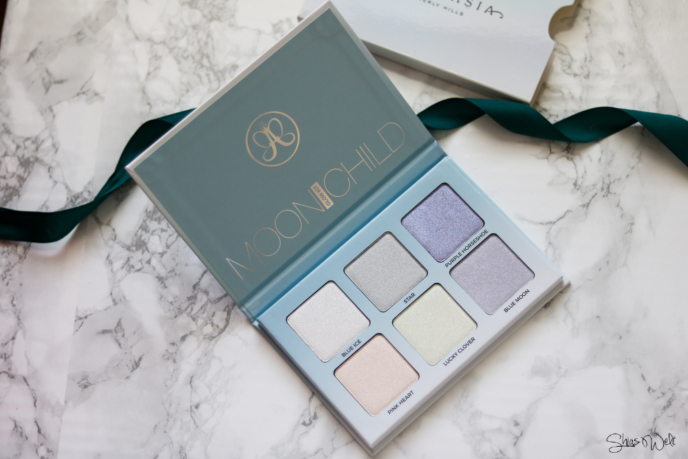 Anastasia Beverly Hills Moonchild Highlighter Palette - ein Must Have Review Anwendung Swatches Swatch Shias Welt